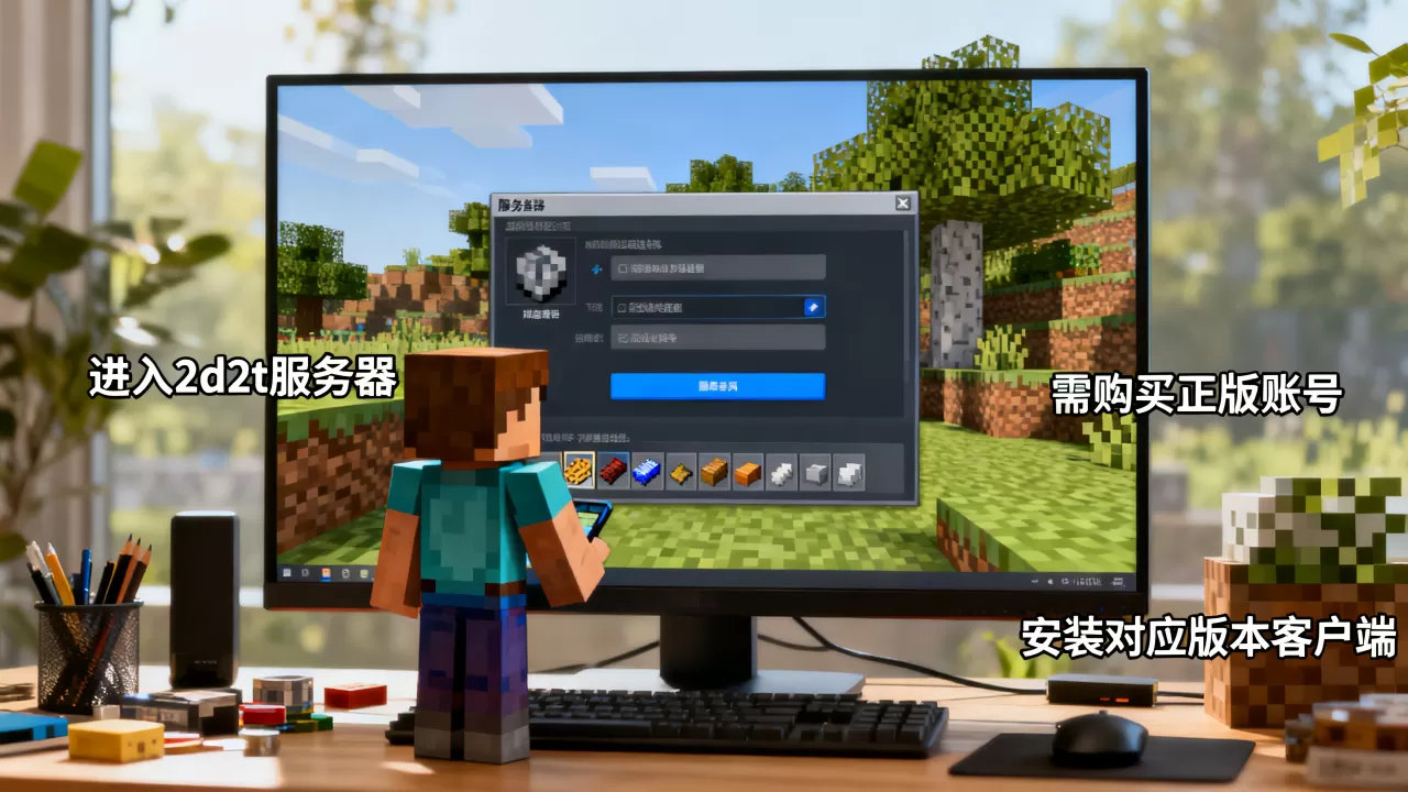我的世界国际版如何进入2d2t服务器?,需要什么条件 我的世界国际版如何进入2d2t服务器?,需要什么条件