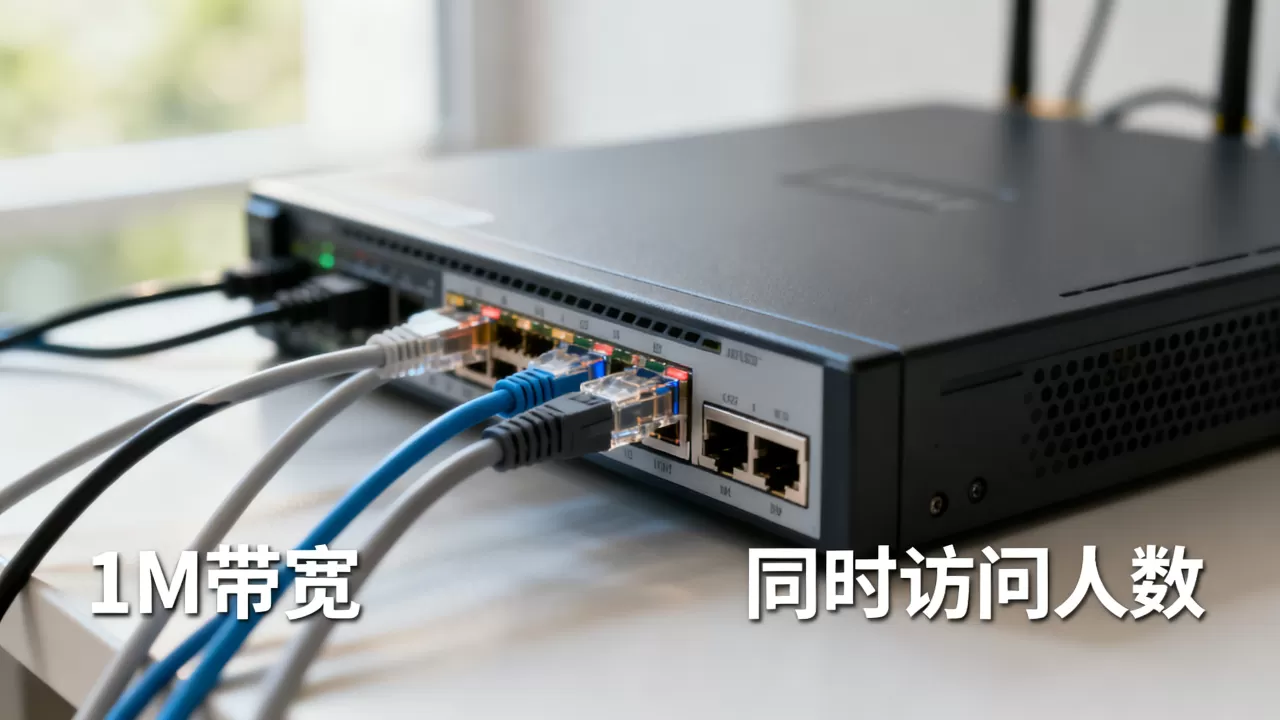 服务器1M带宽能支撑多少人同时访问,够用吗? 服务器1M带宽能支撑多少人同时访问,够用吗?