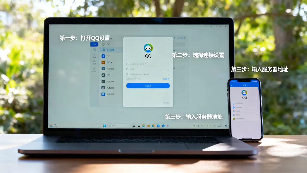 怎么设置添加我QQ的连接服务器地址,怎么操作? 怎么设置添加我QQ的连接服务器地址,怎么操作?