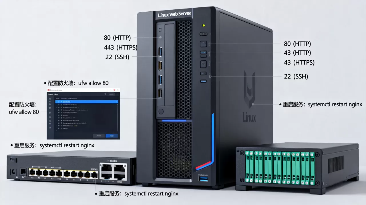 Linux web服务器需要开哪些端口号，怎么配置？
