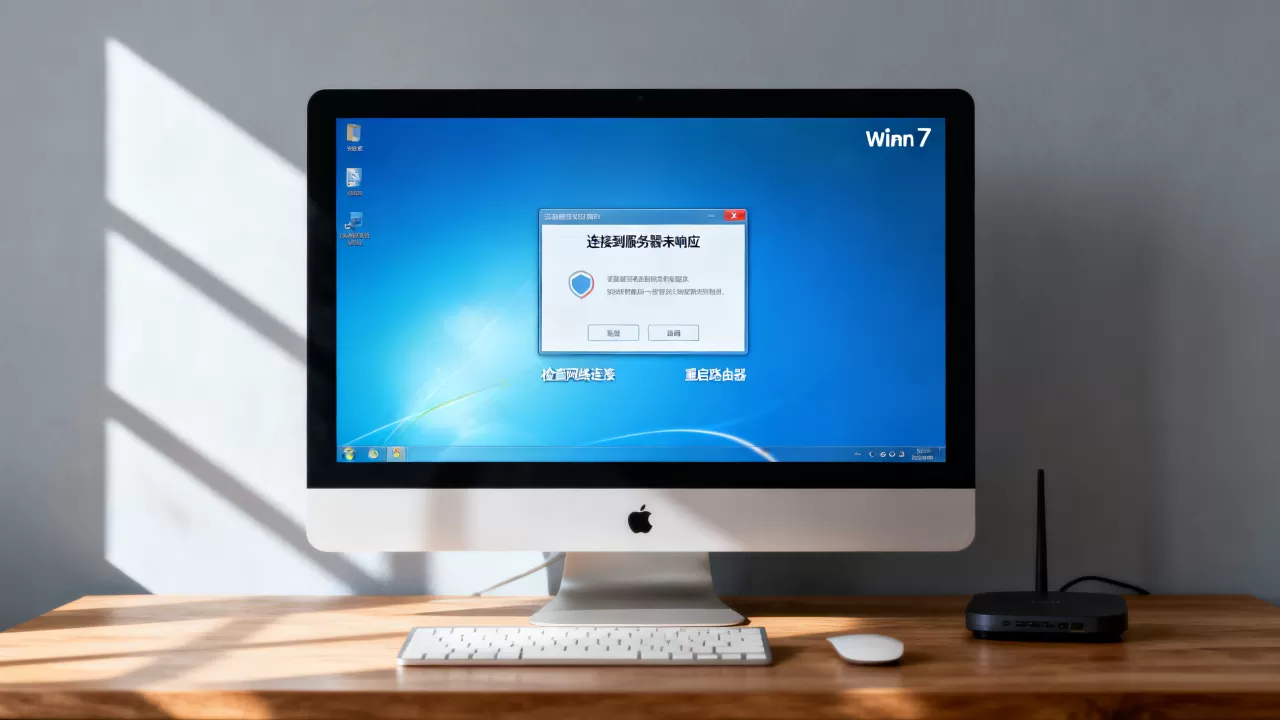 win7怎么连网络连接到服务器未响应