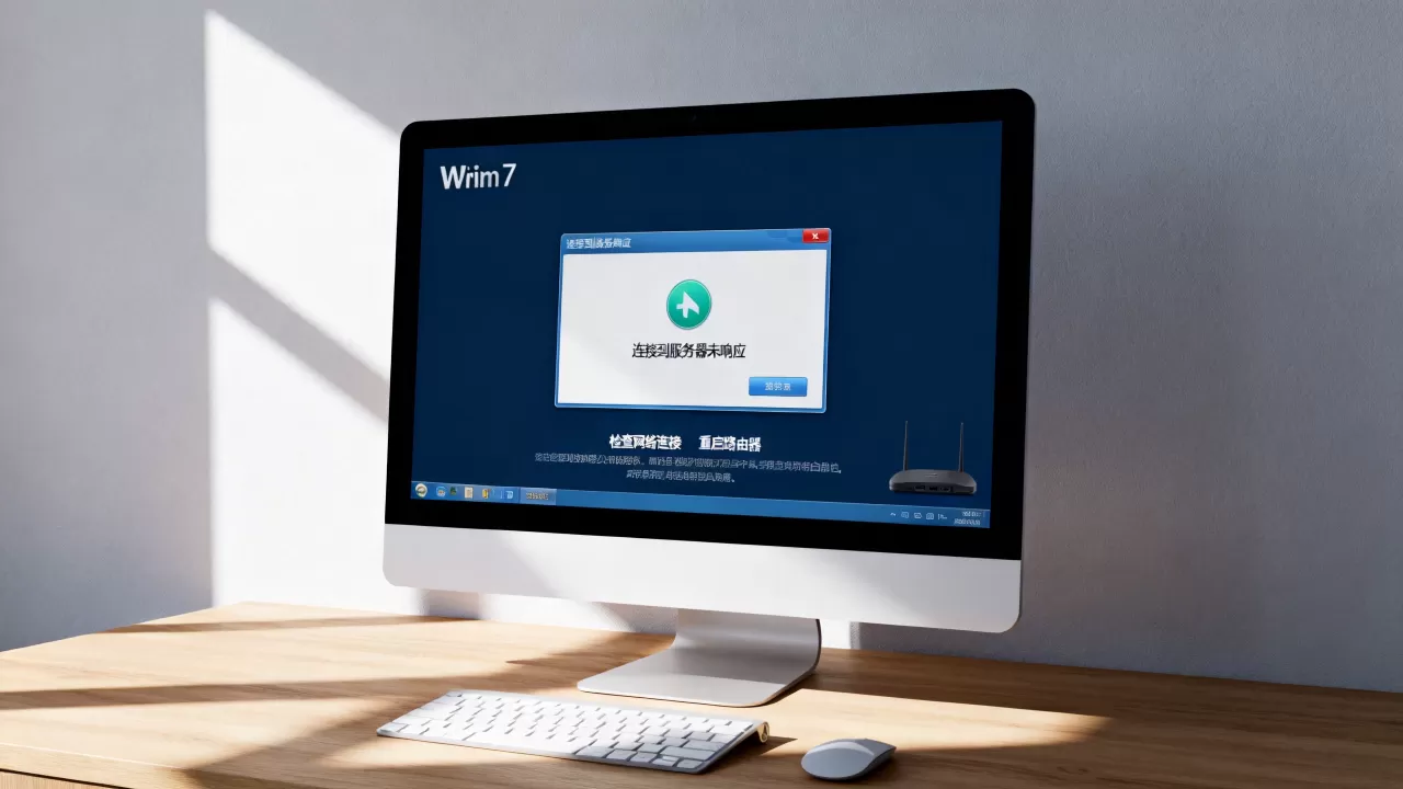 win7怎么连网络连接到服务器未响应