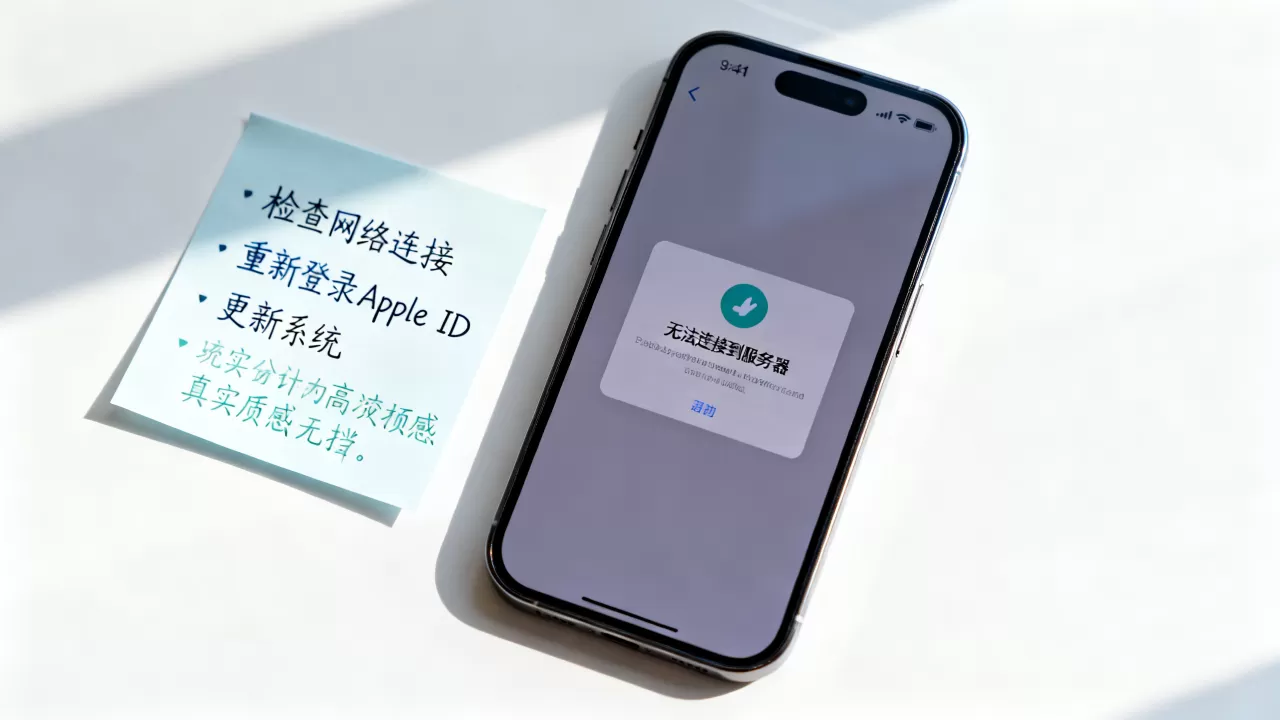 苹果手机ID连不上服务器失败怎么回事，如何解决