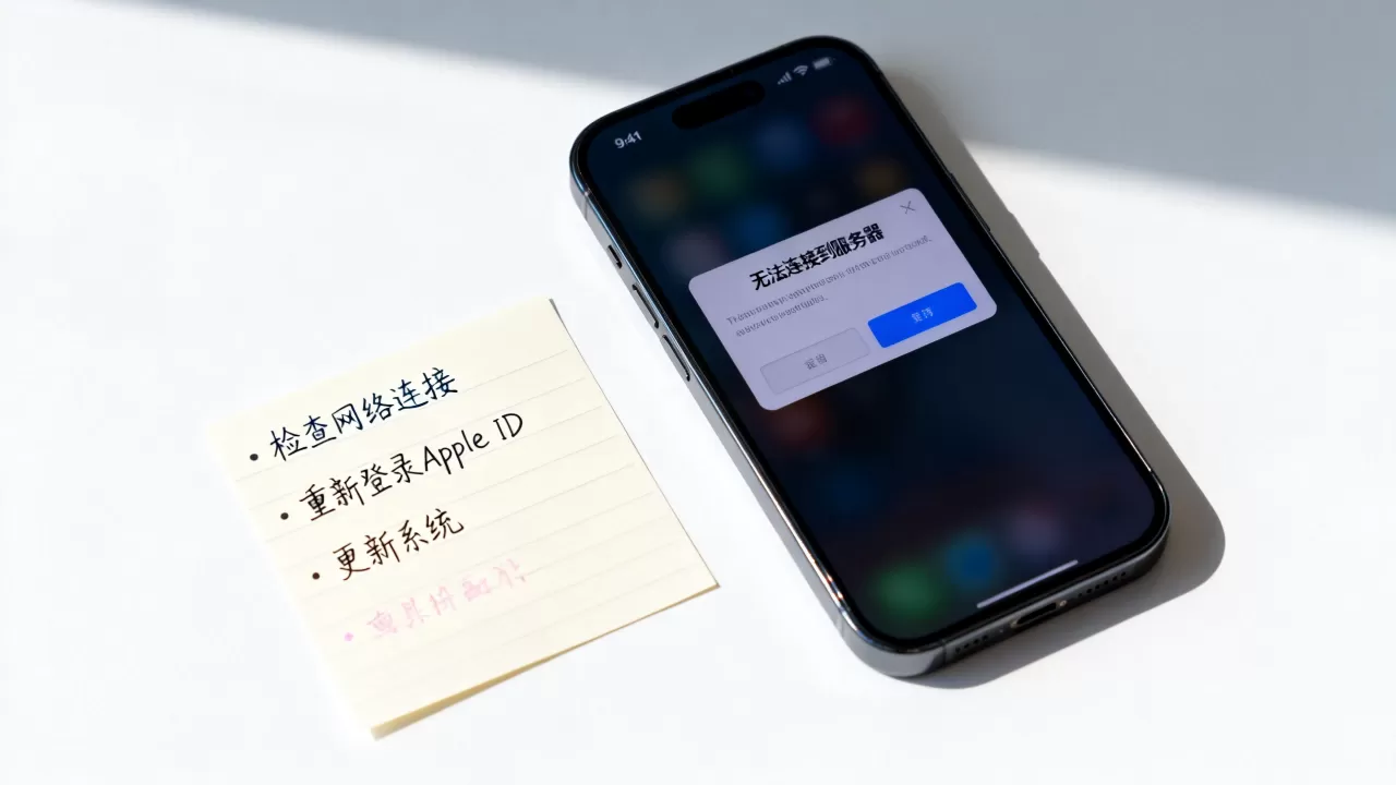 苹果手机ID连不上服务器失败怎么回事，如何解决