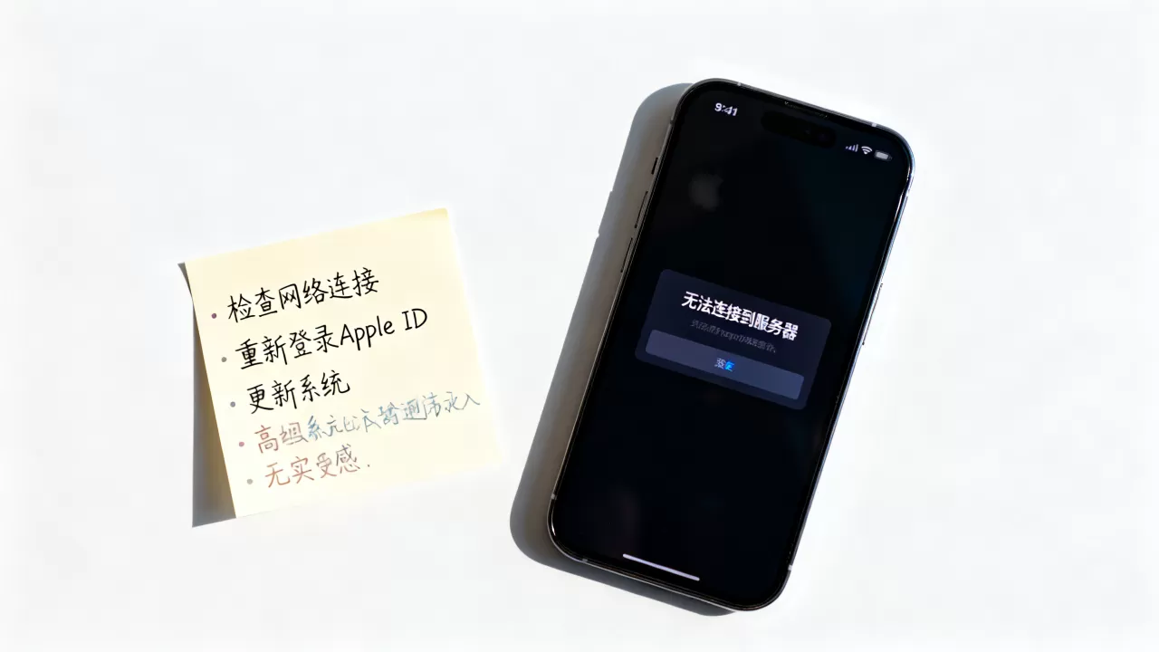 苹果手机ID连不上服务器失败怎么回事，如何解决