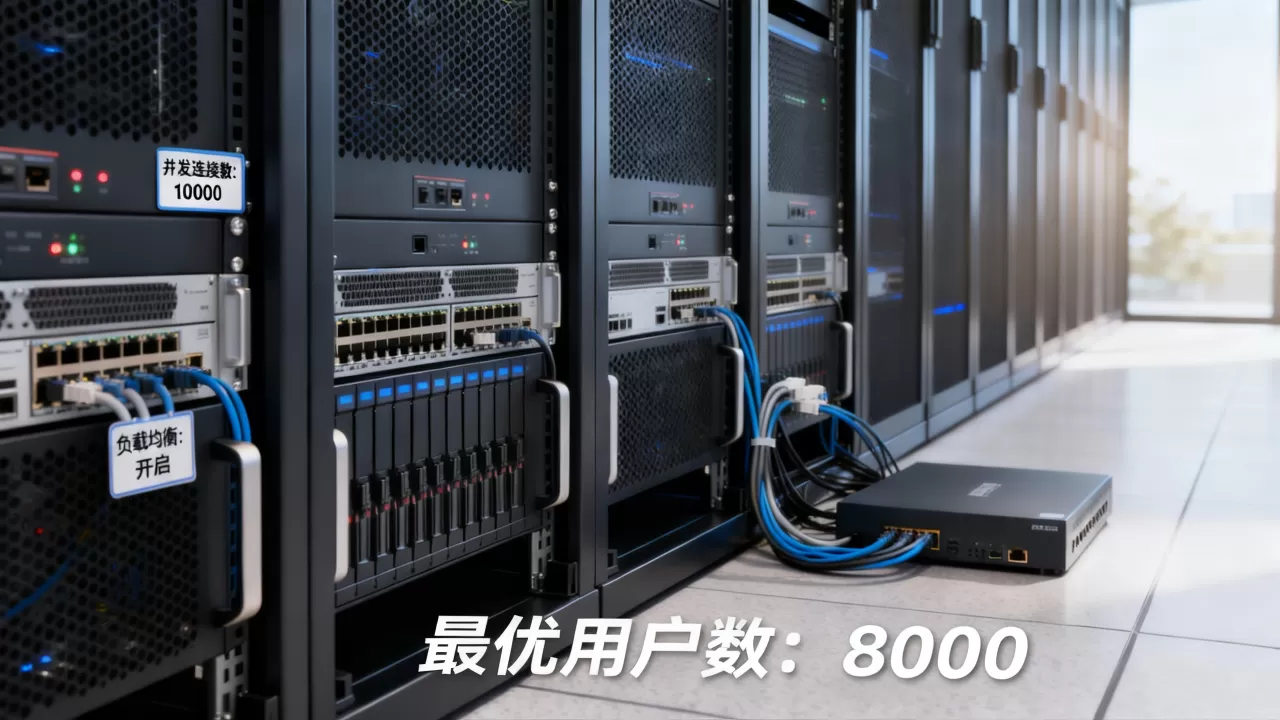 三站一个服务器最多能支持多少人在线，多少人合适？