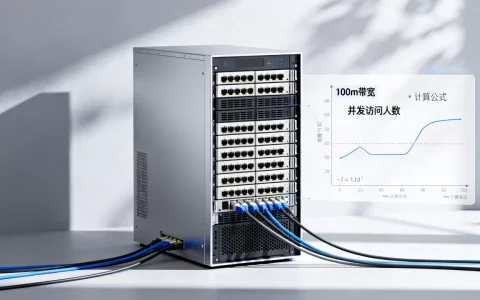 服务器100m带宽够多少人访问，如何计算？
