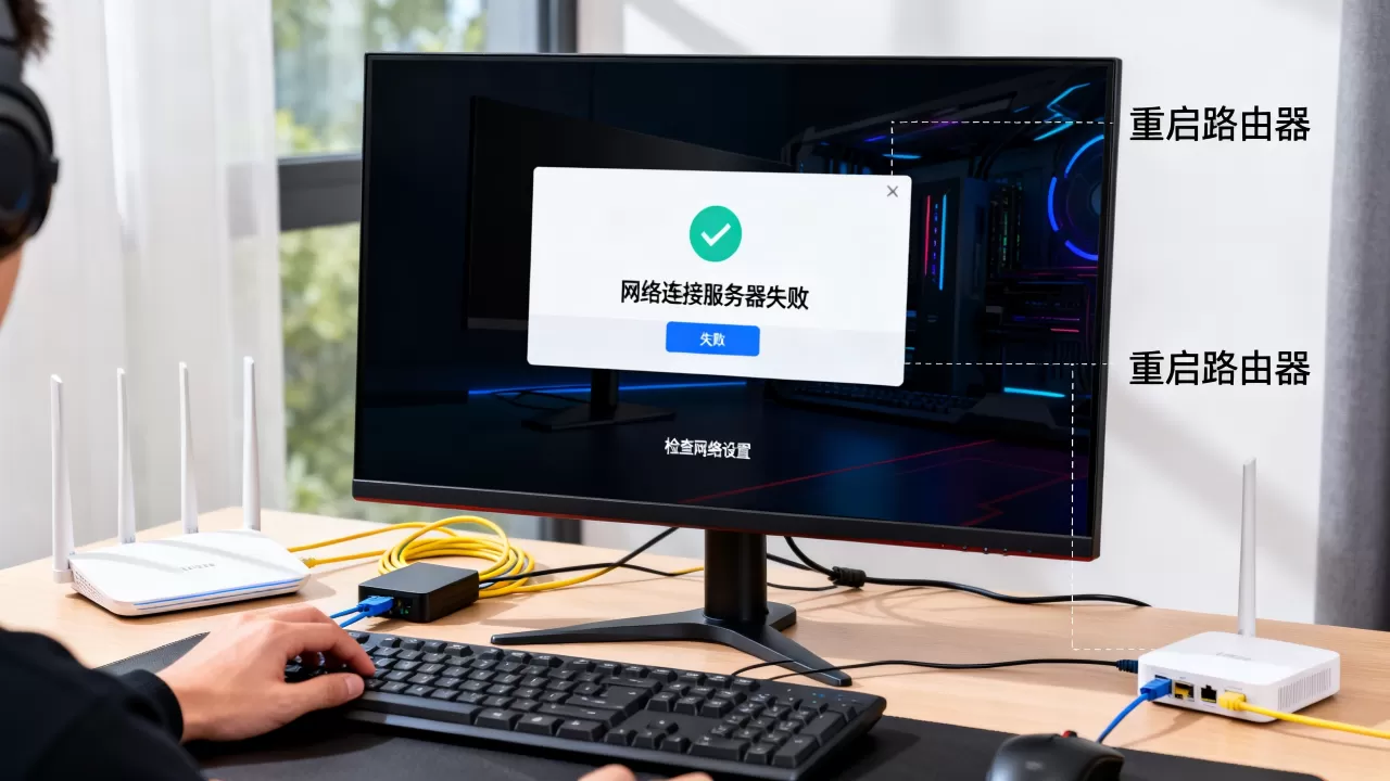 LOL进游戏后网络连接服务器失败怎么办？，是什么原因？