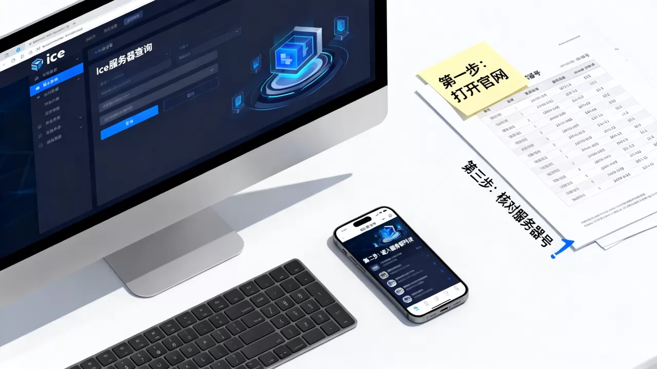 第一个ice服务器号是多少，怎么查询最准确？