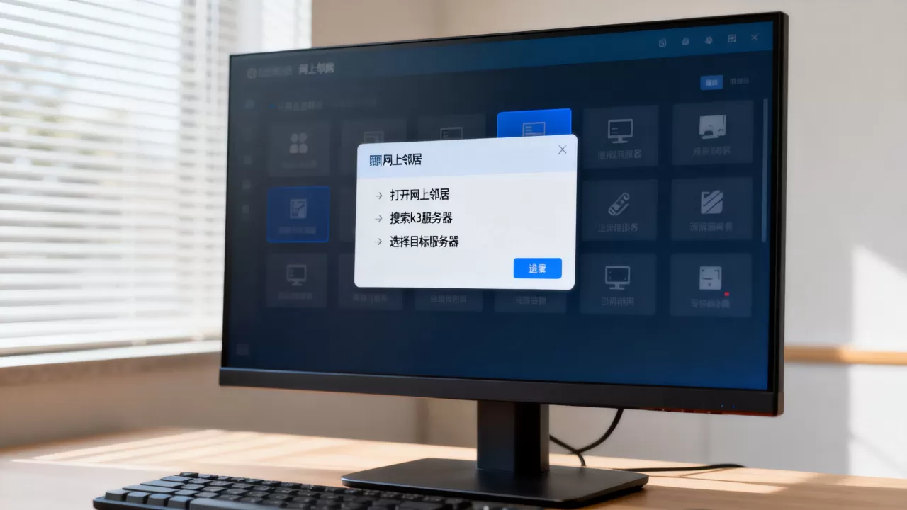 网上邻居中如何找到k3服务器,具体步骤是什么? 网上邻居中如何找到k3服务器,具体步骤是什么?