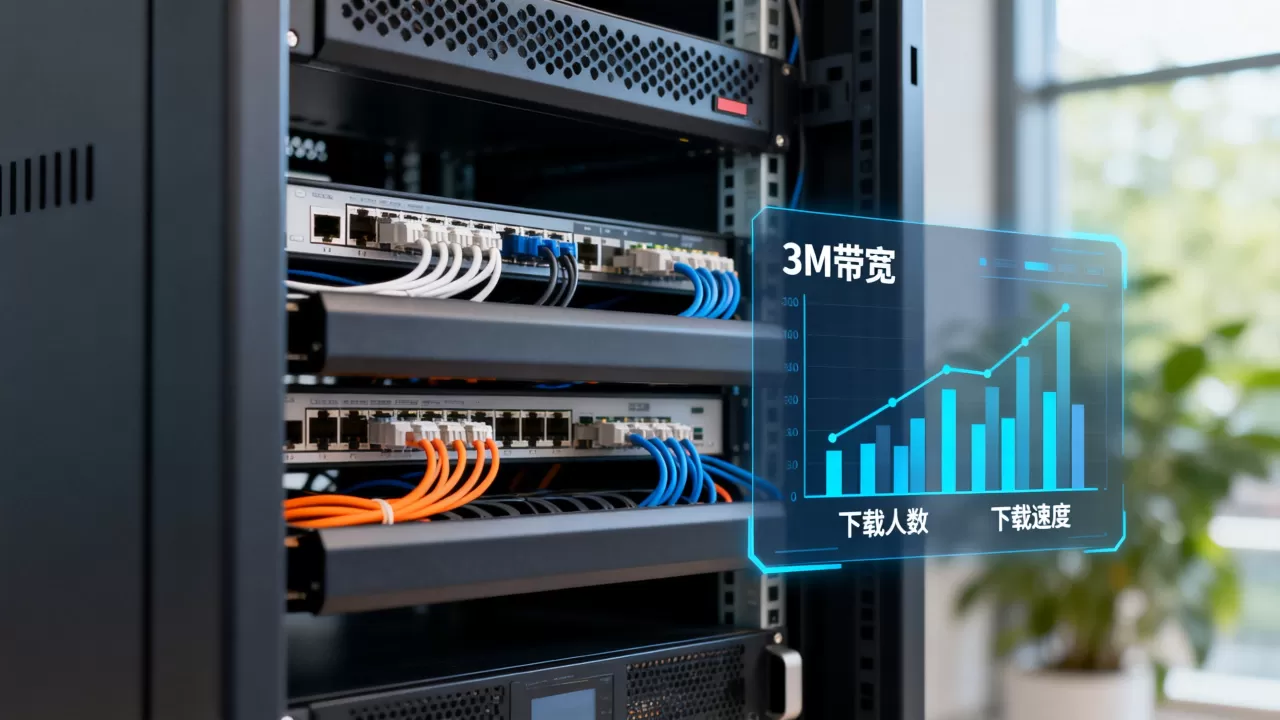 服务器3M带宽可以支持多少人下载？，下载速度怎么样？
