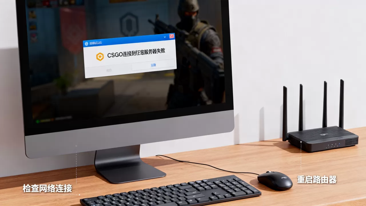 CSGO连接到任意服务器失败是怎么回事，怎么解决？