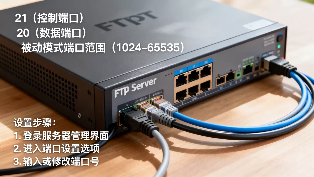ftp服务器常用的端口都有哪些，怎么设置？