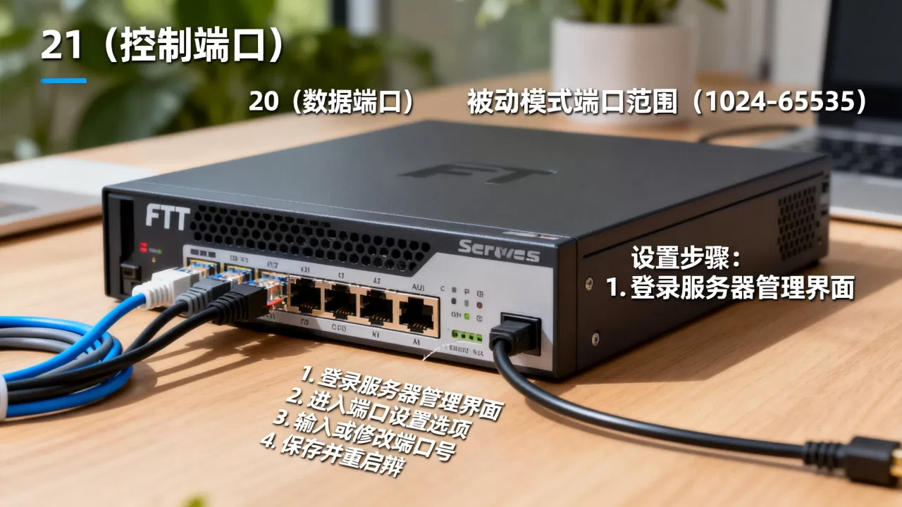 ftp服务器常用的端口都有哪些，怎么设置？