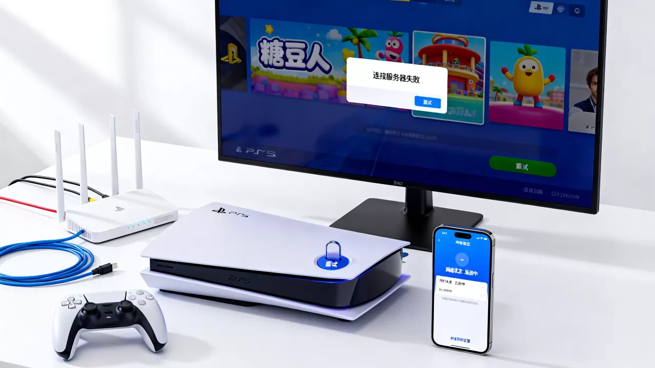 PS5糖豆人连接服务器失败怎么办,原因是什么 PS5糖豆人连接服务器失败怎么办,原因是什么