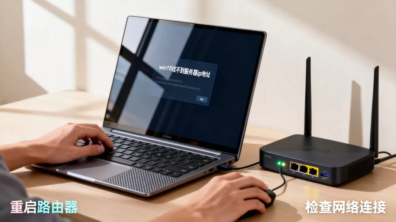 win10找不到的服务器ip地址怎么办
