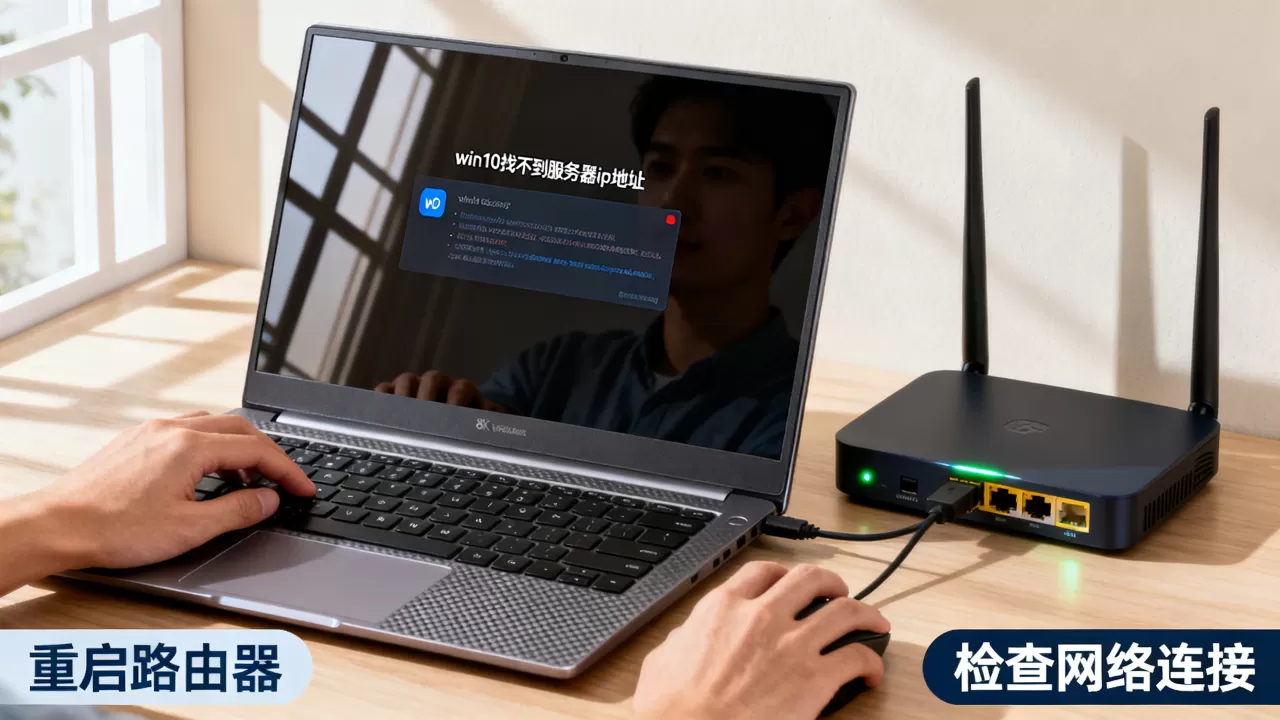 win10找不到的服务器ip地址怎么办