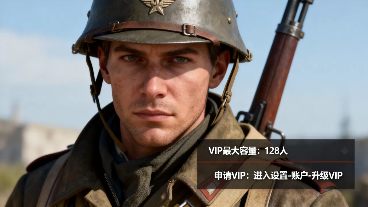 战地一服务器VIP最多能容纳多少人，VIP怎么申请？