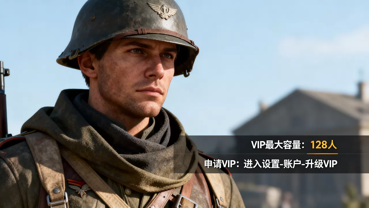 战地一服务器VIP最多能容纳多少人，VIP怎么申请？