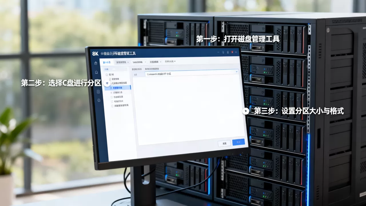 轻量服务器C盘如何分区，服务器磁盘分区教程