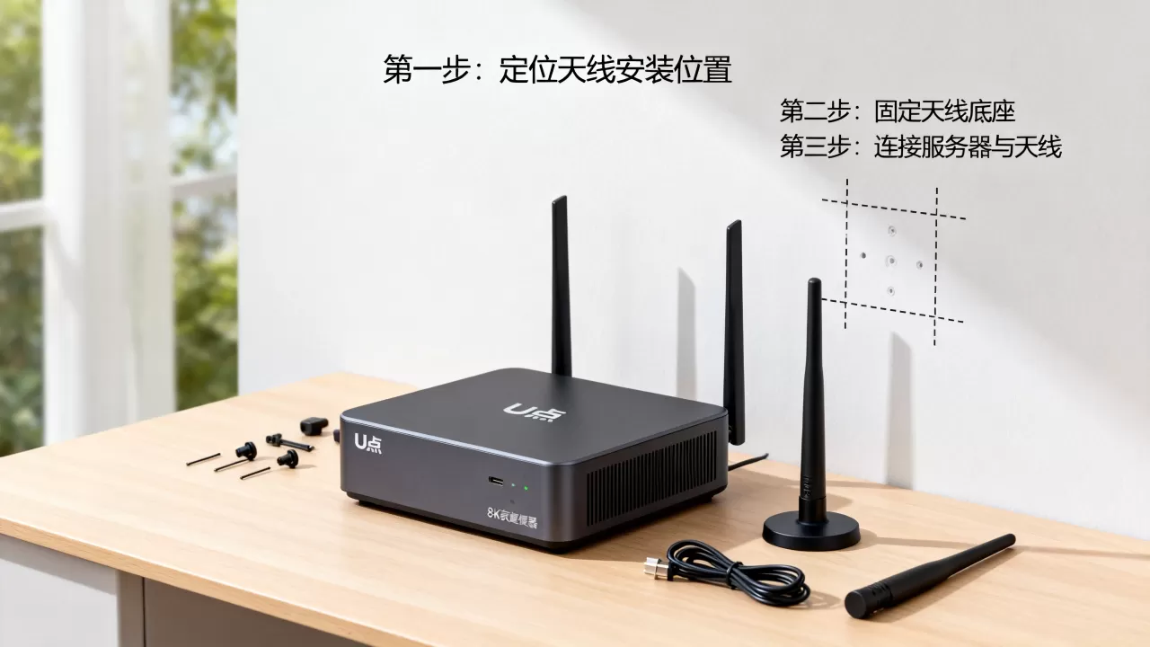 广东广电网络U点家庭服务器怎么报装天线？，怎么安装