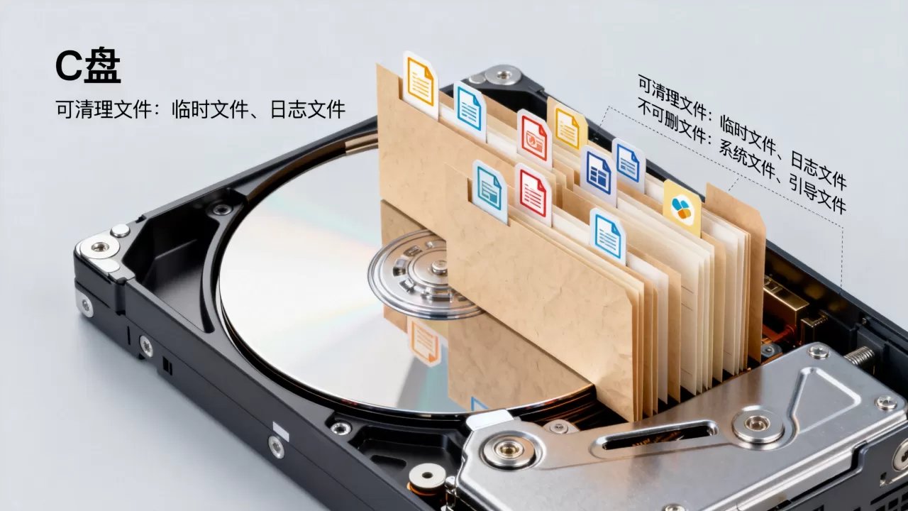 服务器C盘哪些文件可以清理，哪些文件不能删