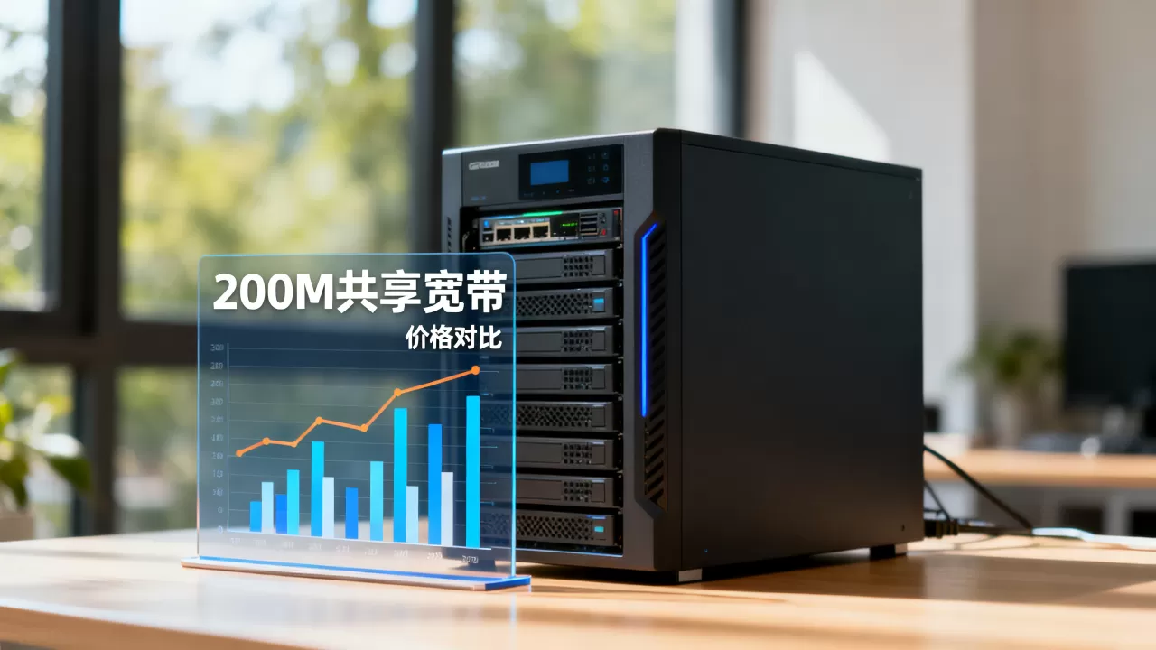 云服务器200M共享宽带多少钱，哪家便宜？