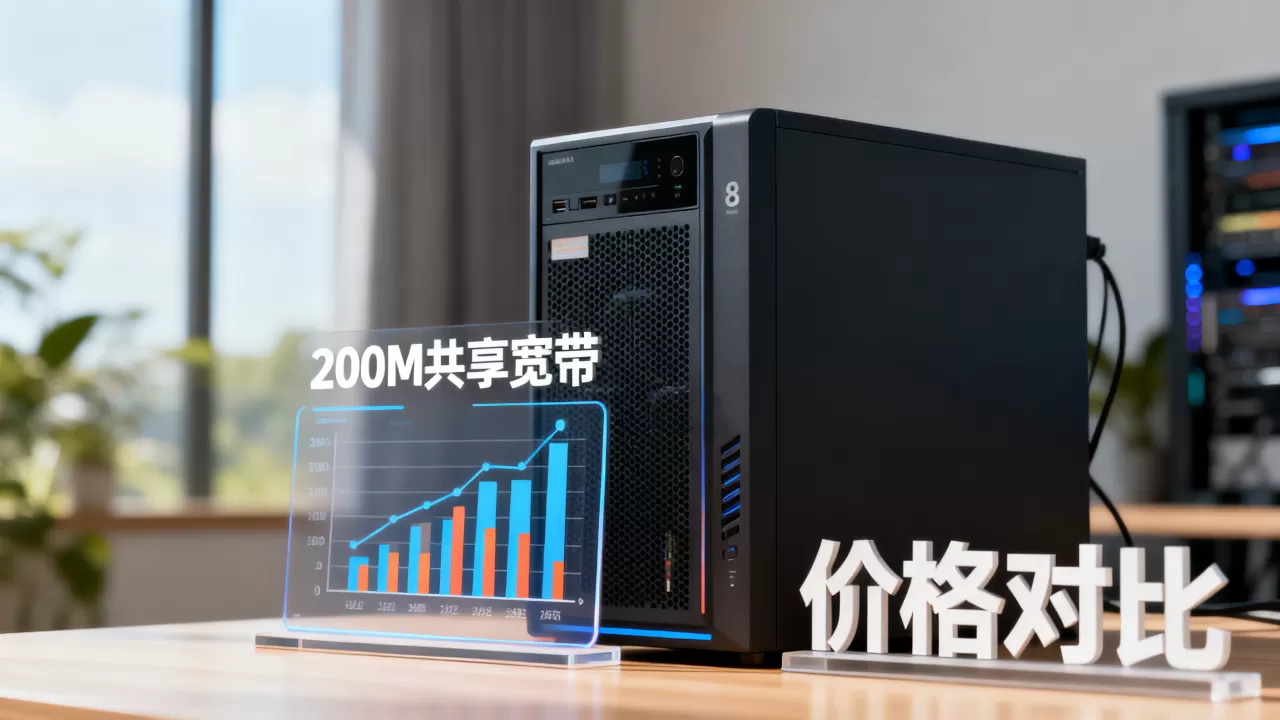 云服务器200M共享宽带多少钱，哪家便宜？