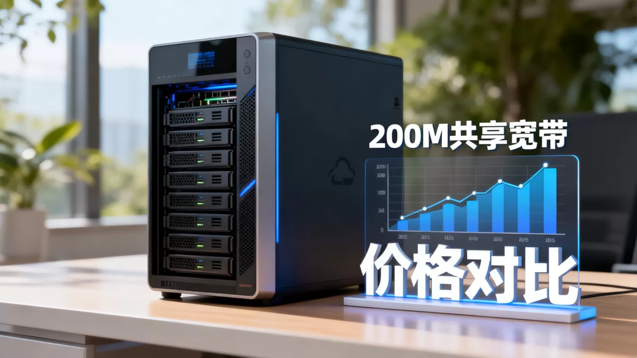 云服务器200M共享宽带多少钱，哪家便宜？