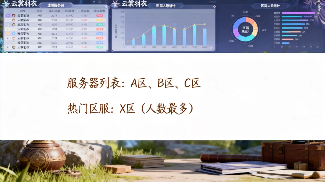 云裳羽衣服务器有哪些？,哪个区服人最多？