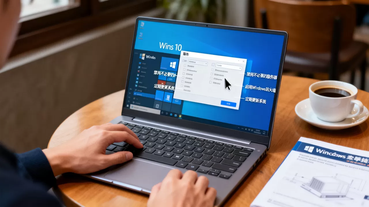 Win10操作系统需要禁止哪些服务器才能确保安全，怎么设置？