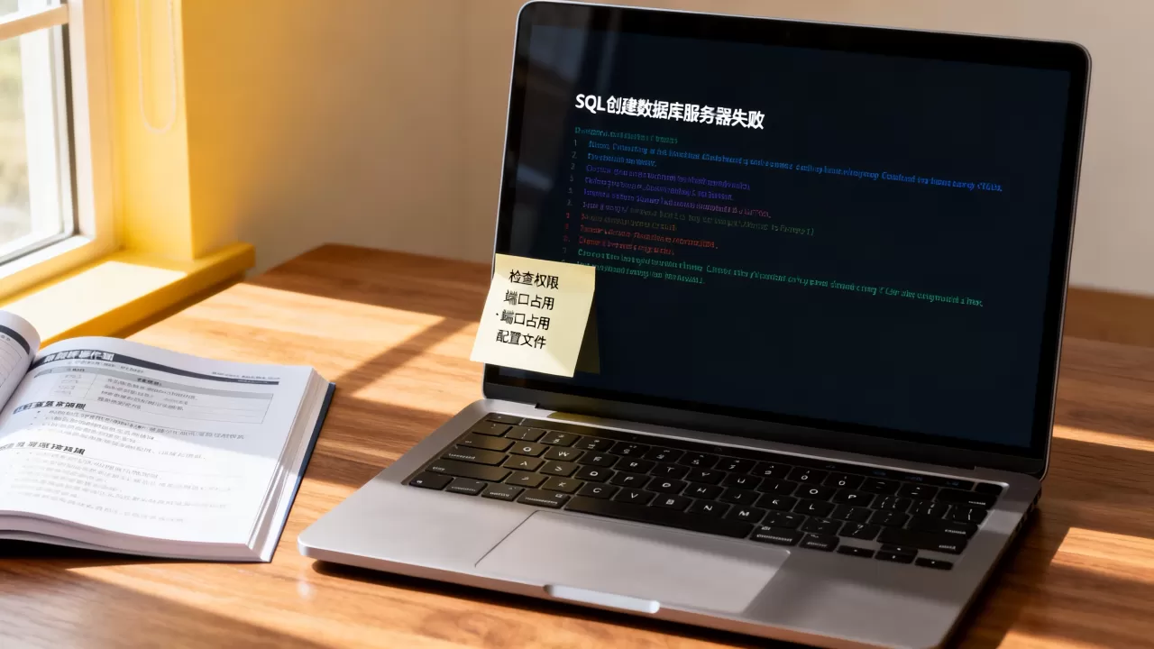 为什么SQL无法创建数据库服务器失败，有什么解决方法？