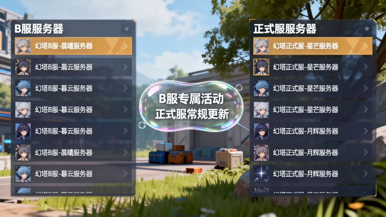 幻塔b服究竟有哪些服务器,和正式服怎么区分? 幻塔b服究竟有哪些服务器,和正式服怎么区分?