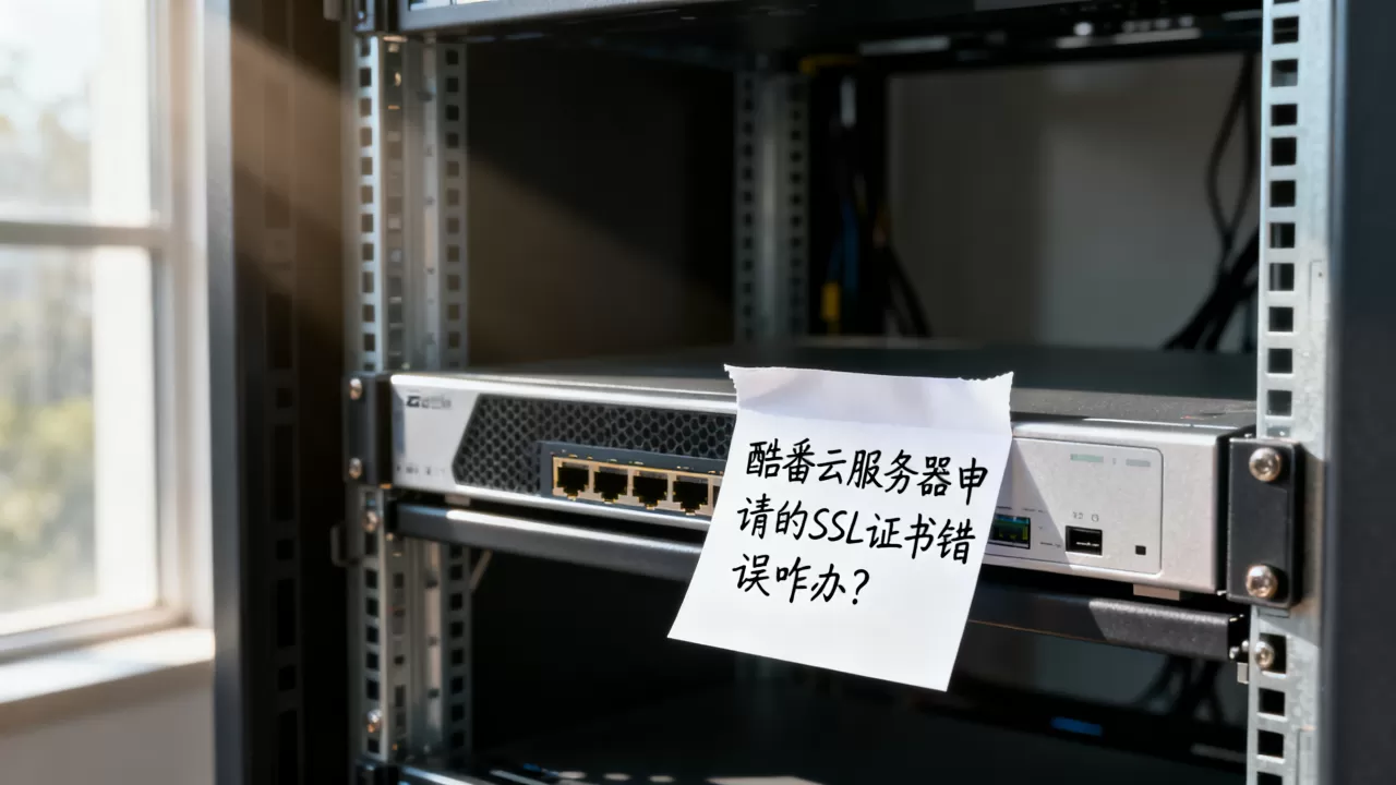 酷番云服务器申请的SSL证书错误咋办？，SSL证书错误怎么办