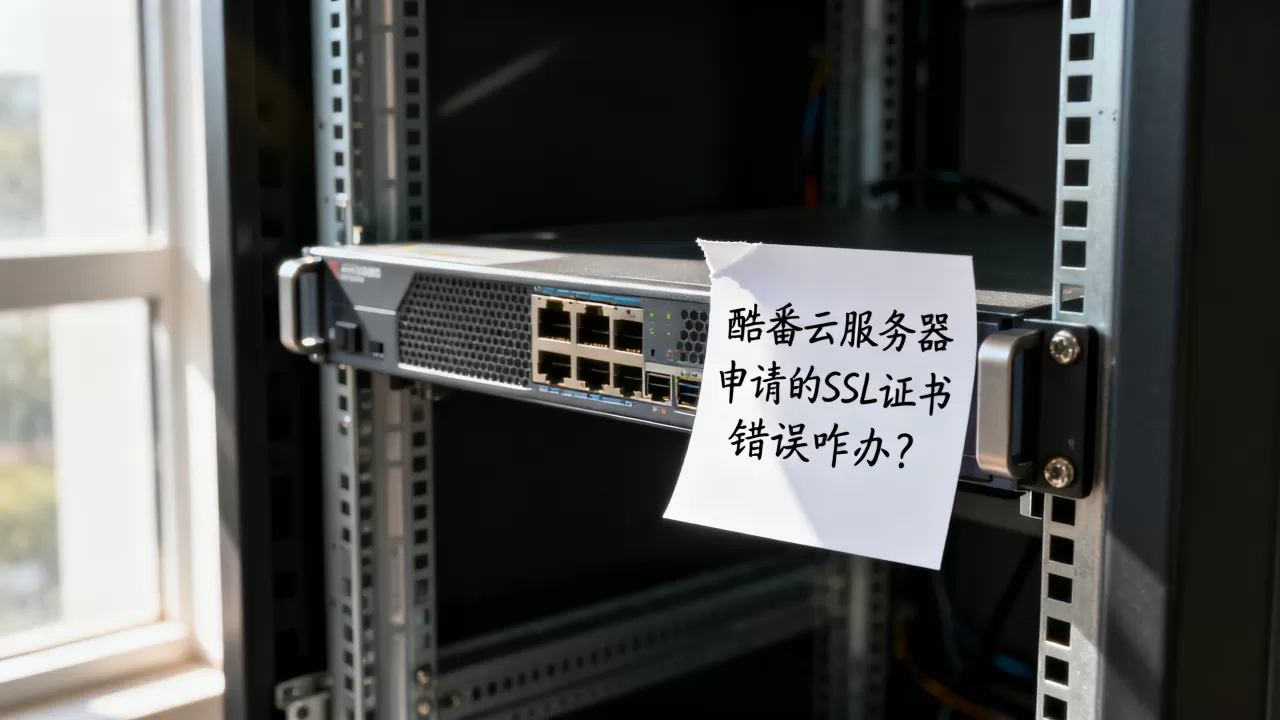 酷番云服务器申请的SSL证书错误咋办？，SSL证书错误怎么办