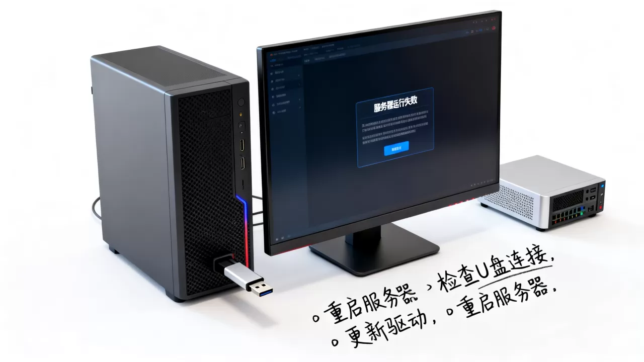 电脑U盘服务器运行失败是怎么回事？，怎么解决