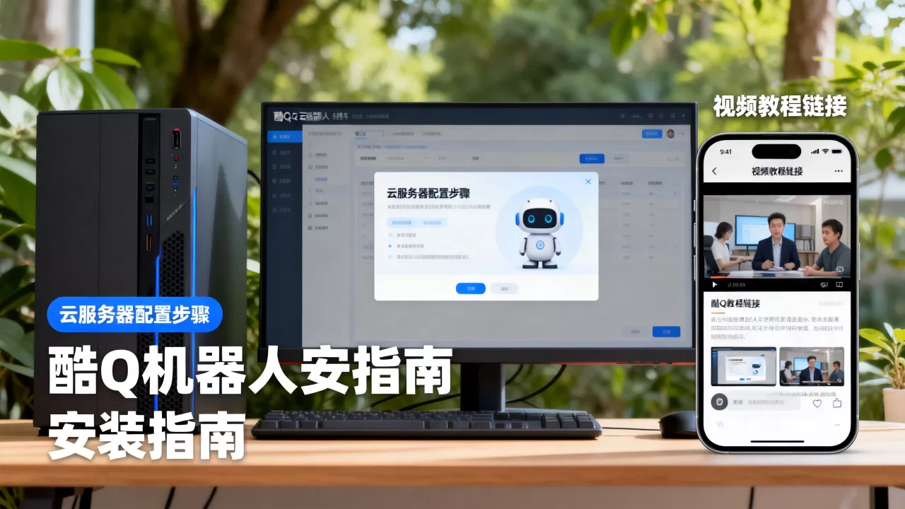 怎么把酷Q机器人挂到云服务器，有视频教程吗？