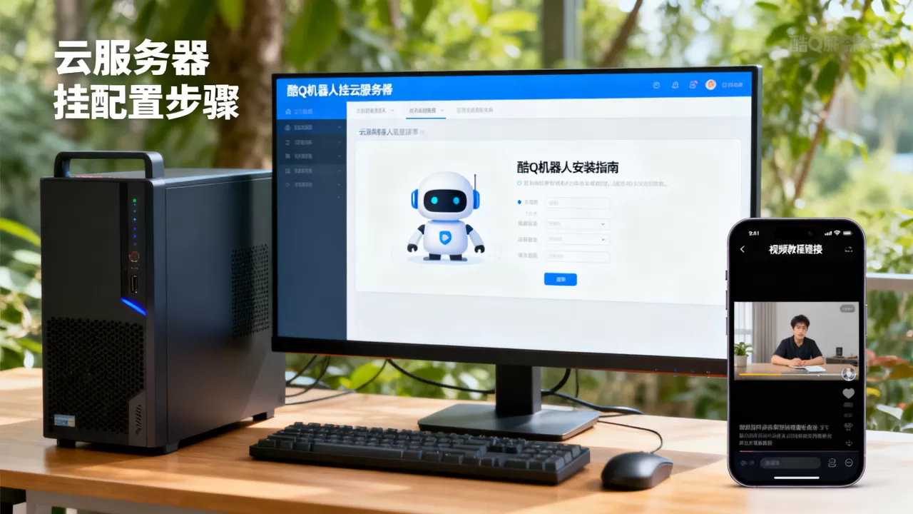 怎么把酷Q机器人挂到云服务器，有视频教程吗？