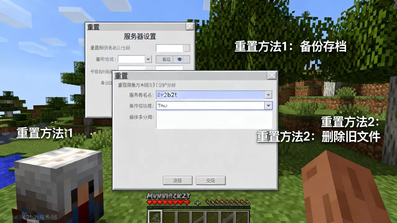 我的世界2b2t服务器如何重置？，重置方法有哪些？