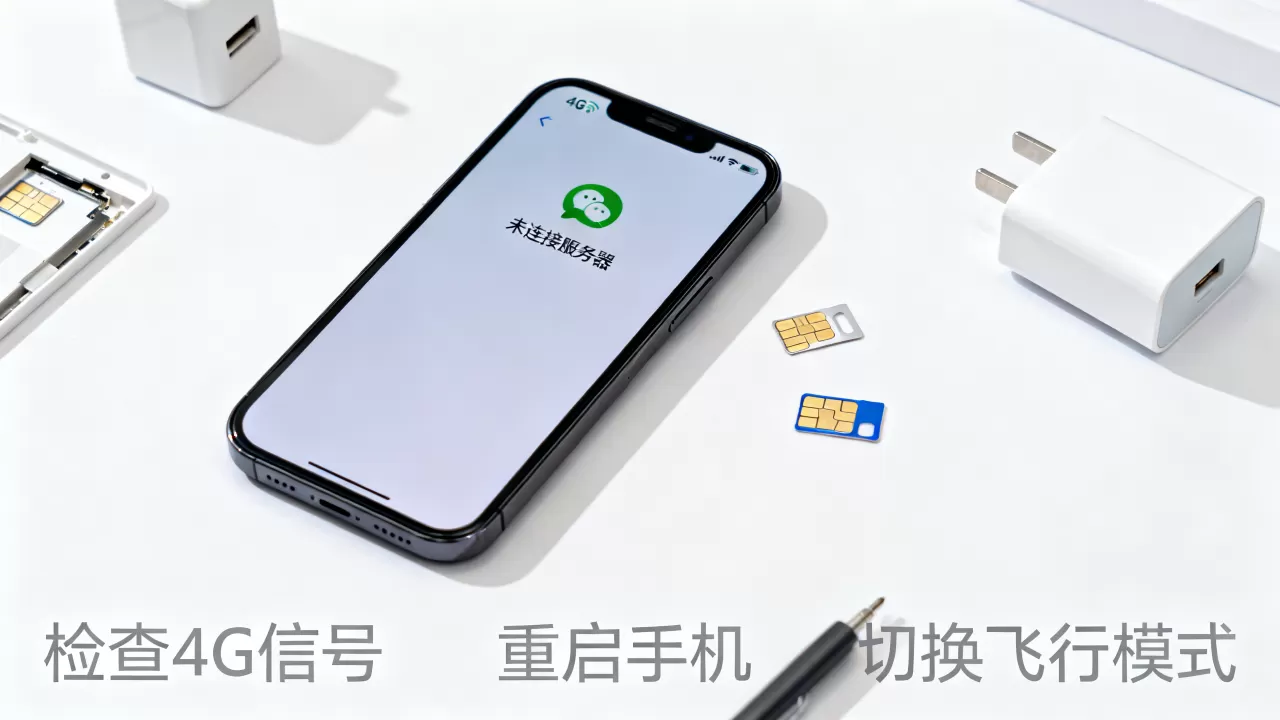 4G打开微信为何显示未连接服务器,怎么办? 4G打开微信为何显示未连接服务器,怎么办?