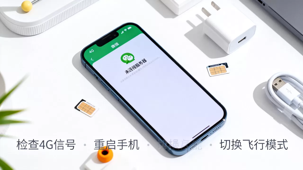 4G打开微信为何显示未连接服务器,怎么办? 4G打开微信为何显示未连接服务器,怎么办?