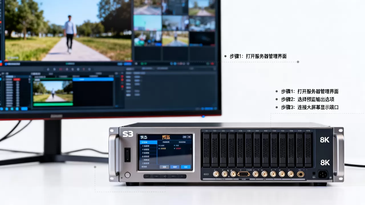 s3服务器预监怎么切换到大屏幕,具体方法是什么? s3服务器预监怎么切换到大屏幕,具体方法是什么?