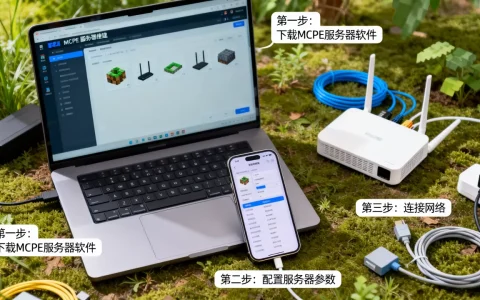 我的世界pe怎么搭建一个小型服务器，需要什么软件？