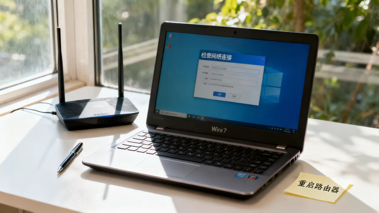win7的wifi服务器未响应怎么办
