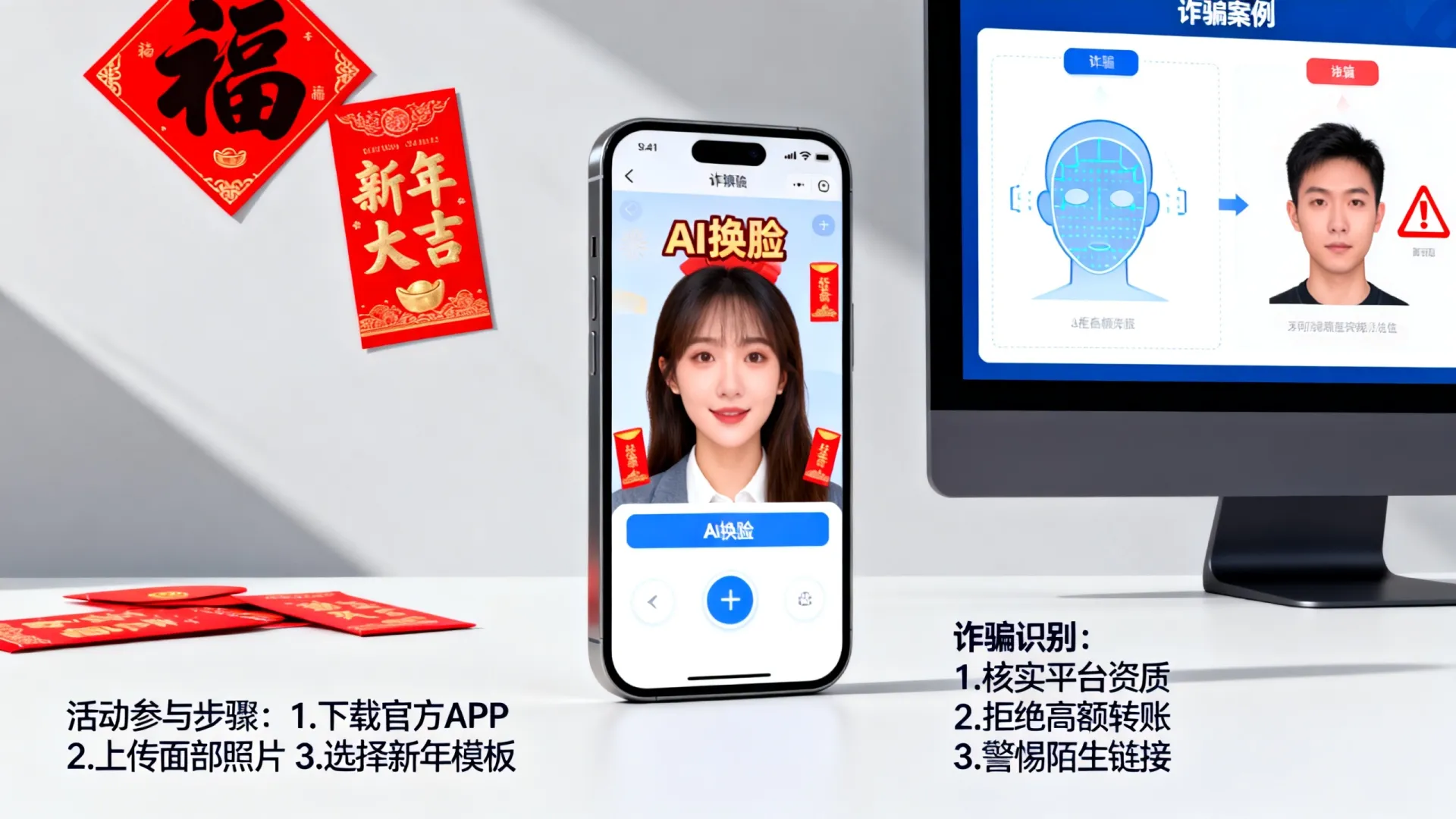 AI换脸识别新年活动怎么参加,AI换脸诈骗怎么识别 AI换脸识别新年活动怎么参加