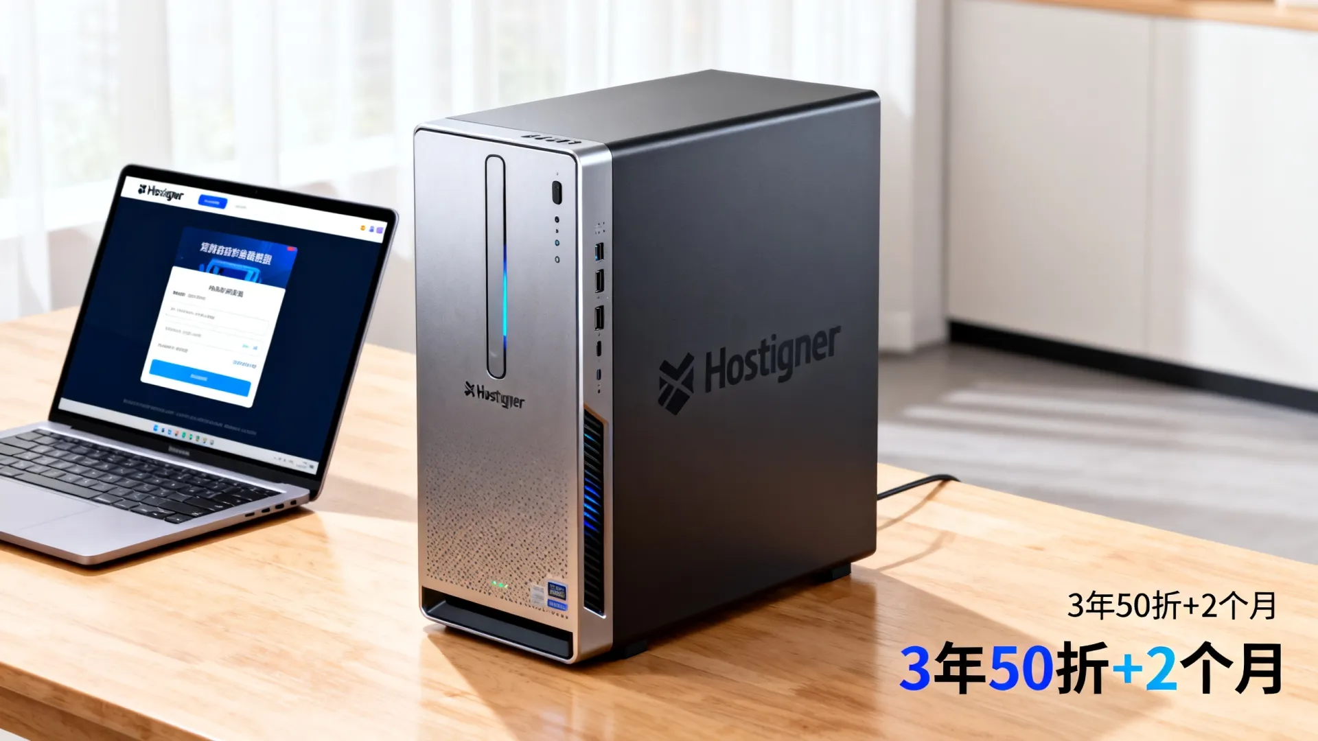 Hostinger续费3年享50折还送2个月