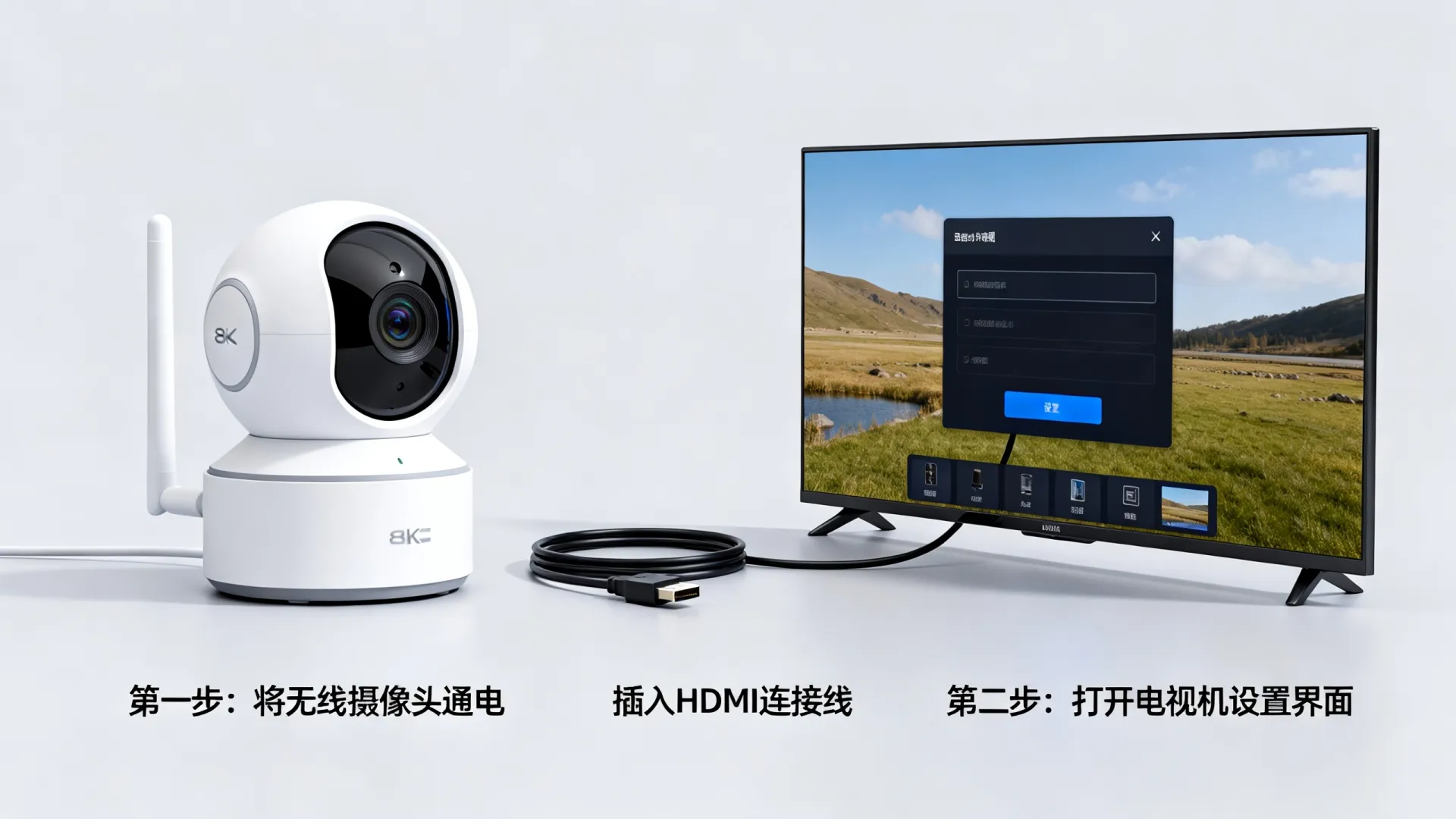 监控摄像头怎么连接电视机