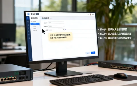 防火墙新建自定义应用，有哪些操作步骤和注意事项？