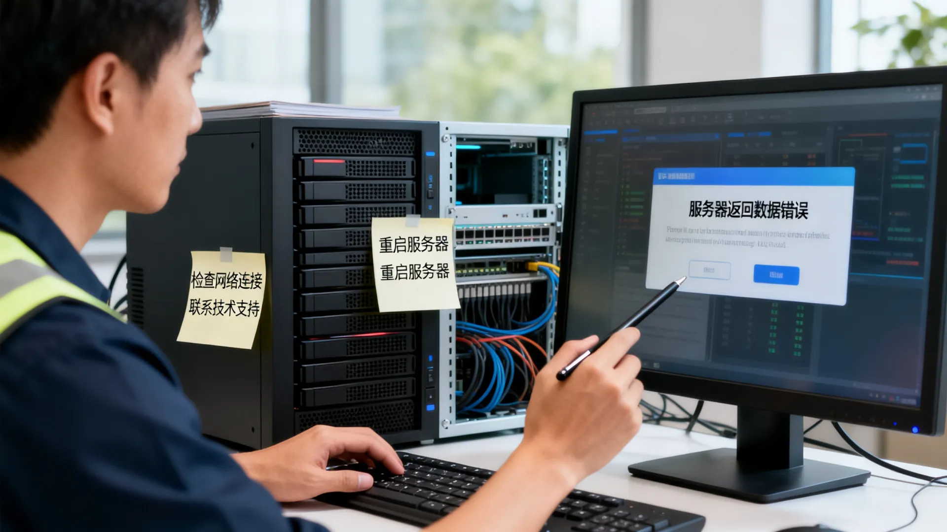 服务器返回数据错误怎么办