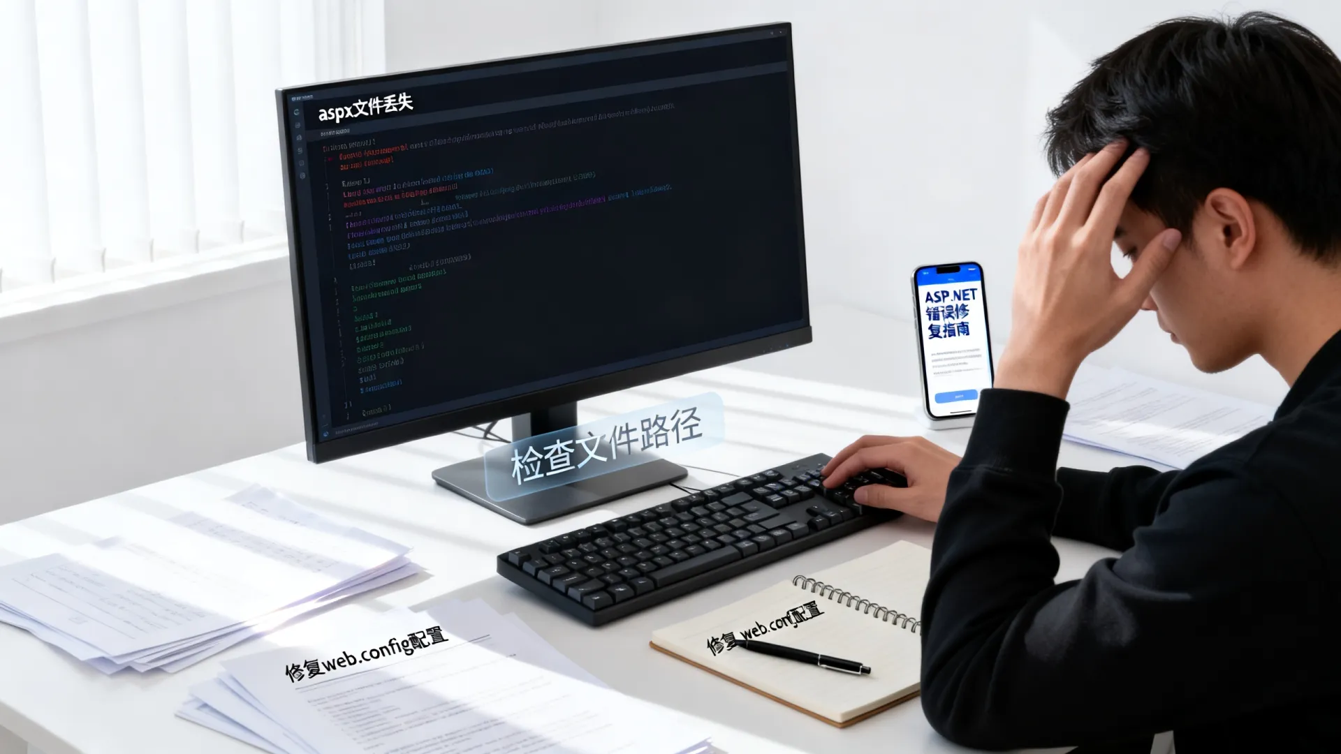 aspx文件丢失怎么办?快速修复ASP.NET错误指南 - 网站开发常见问题 aspx文件丢失怎么办?快速修复ASP.NET错误指南 - 网站开发常见问题